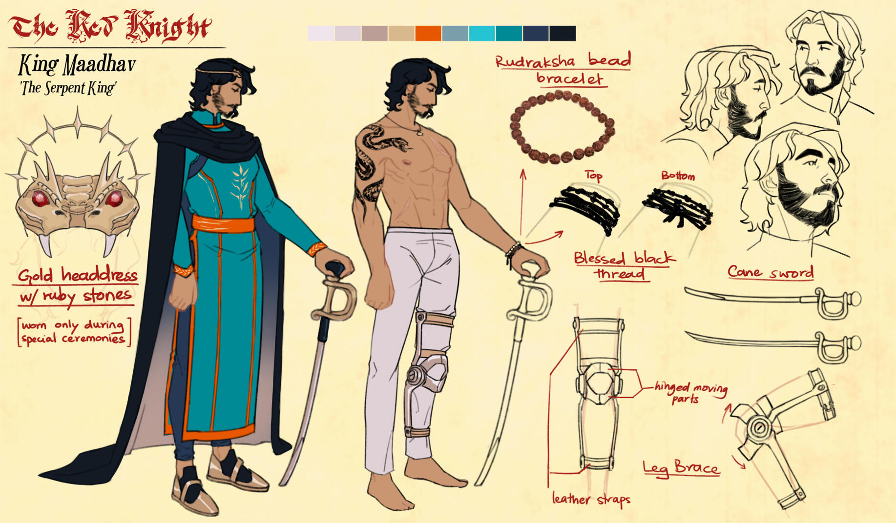 The Serpent King Character Sheet