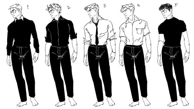 Initial concept sketches for Orion Solo