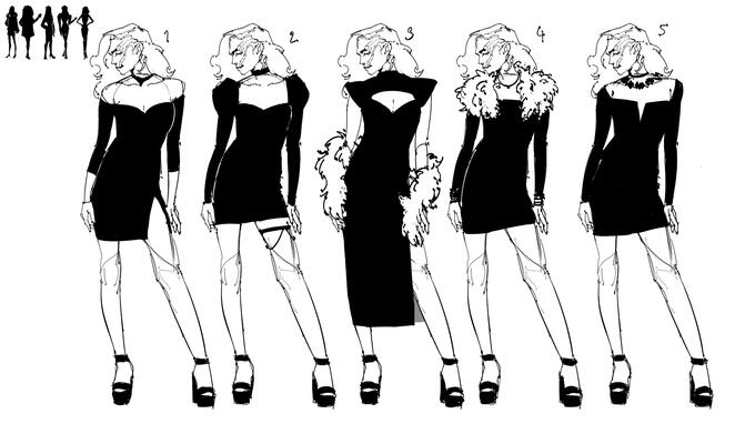 Initial concept sketches for Archer