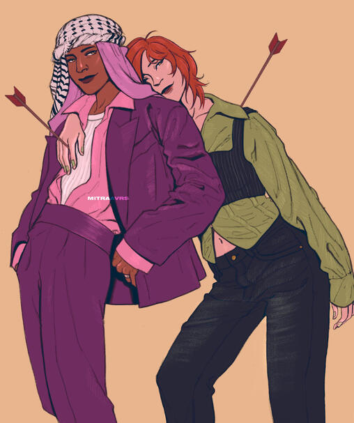Robin & Mariam editorial style image